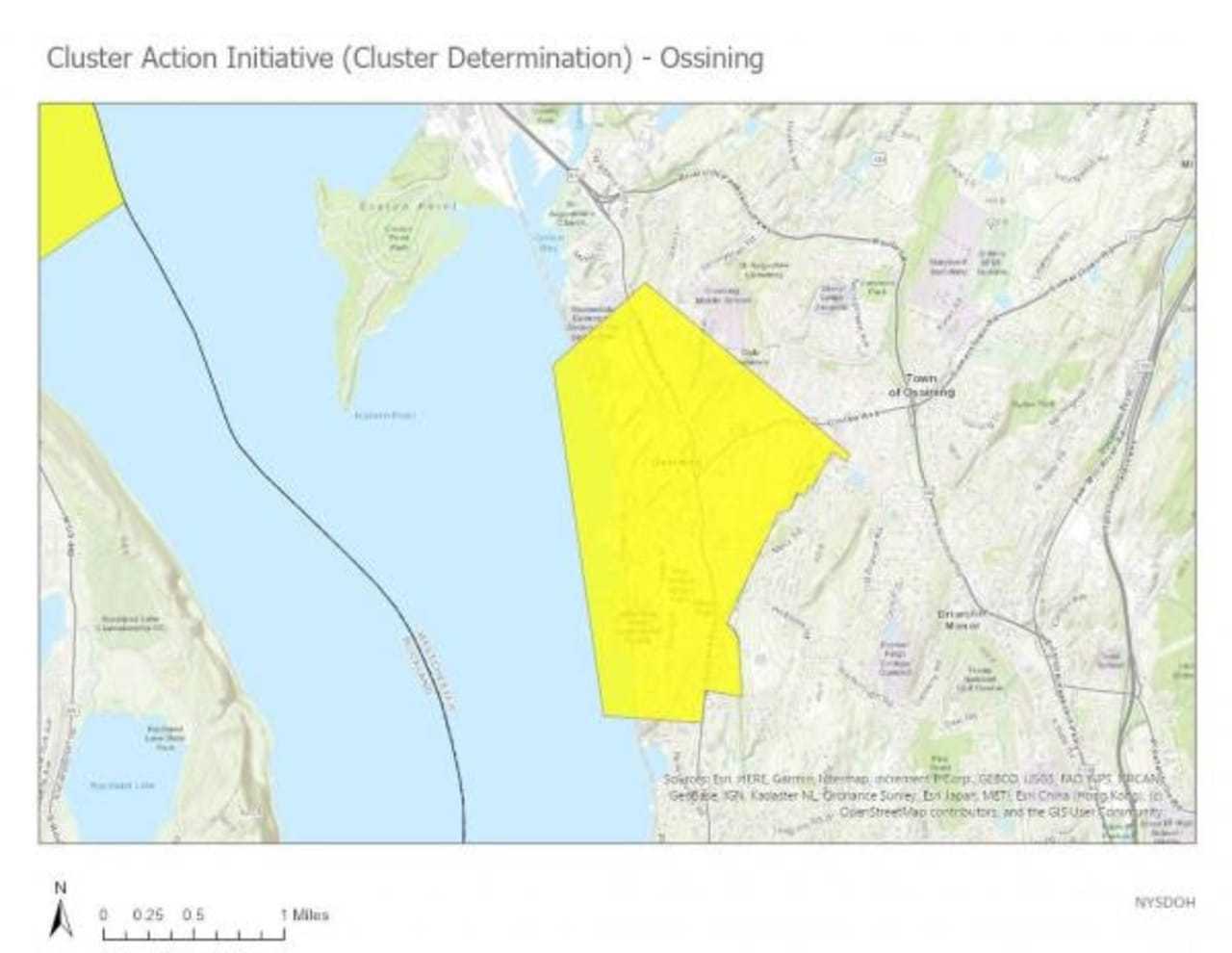 The Ossining "yellow zone."