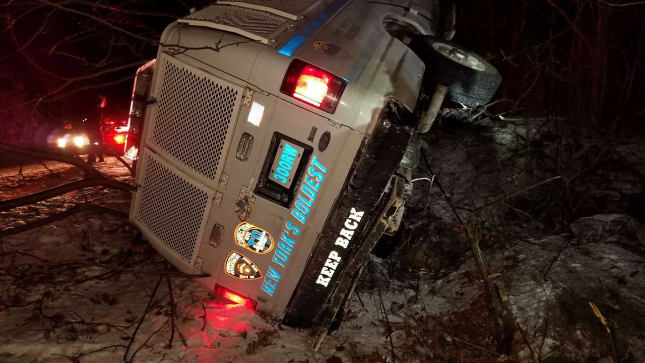 The Putnam Valley Fire Department was busy responding to the crash on an early Monday morning on the Taconic Parkway.