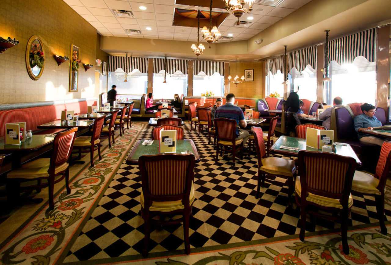 The interior of Chit Chat in Hackensack is "classic chic."