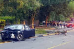 Crazy Day: Sedan Topples Pole In Series Of Hackensack Crashes