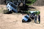 WHOA! Senior Couple OK After SUV Falls Into Hole At Paramus Garden Center