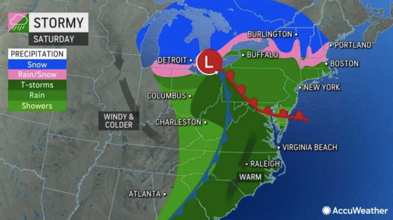 Spring Storm To Drench Northeast