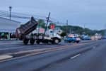 Dump Truck Takes Out Utility Pole In Prince William County