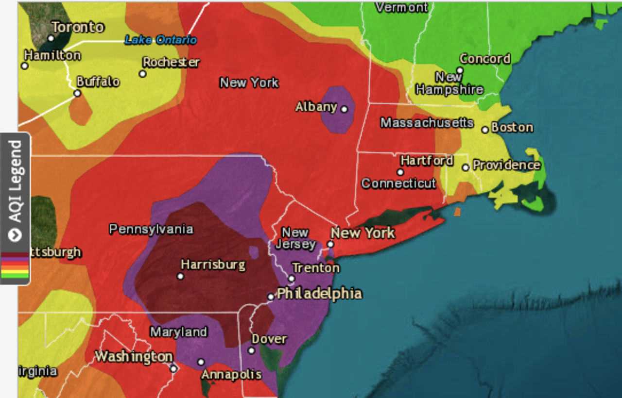 Here's How To Check Conditions In Your Area As Canadian Wildfires Burn