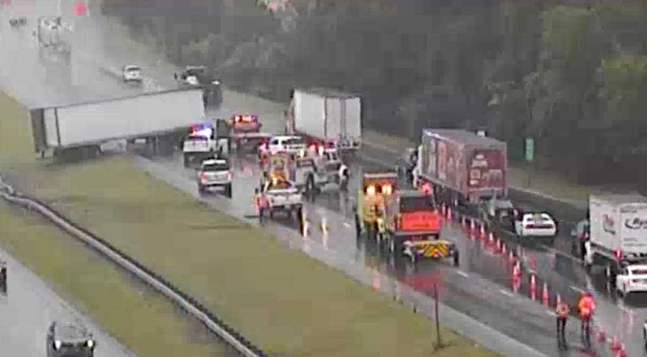Tractor-Trailer Crash Dumps Fuel, Closing Portion Of Rt. 78 In Hunterdon County