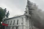 (WATCH) Church Steeple Falls In 5-Alarm Spencer Blaze