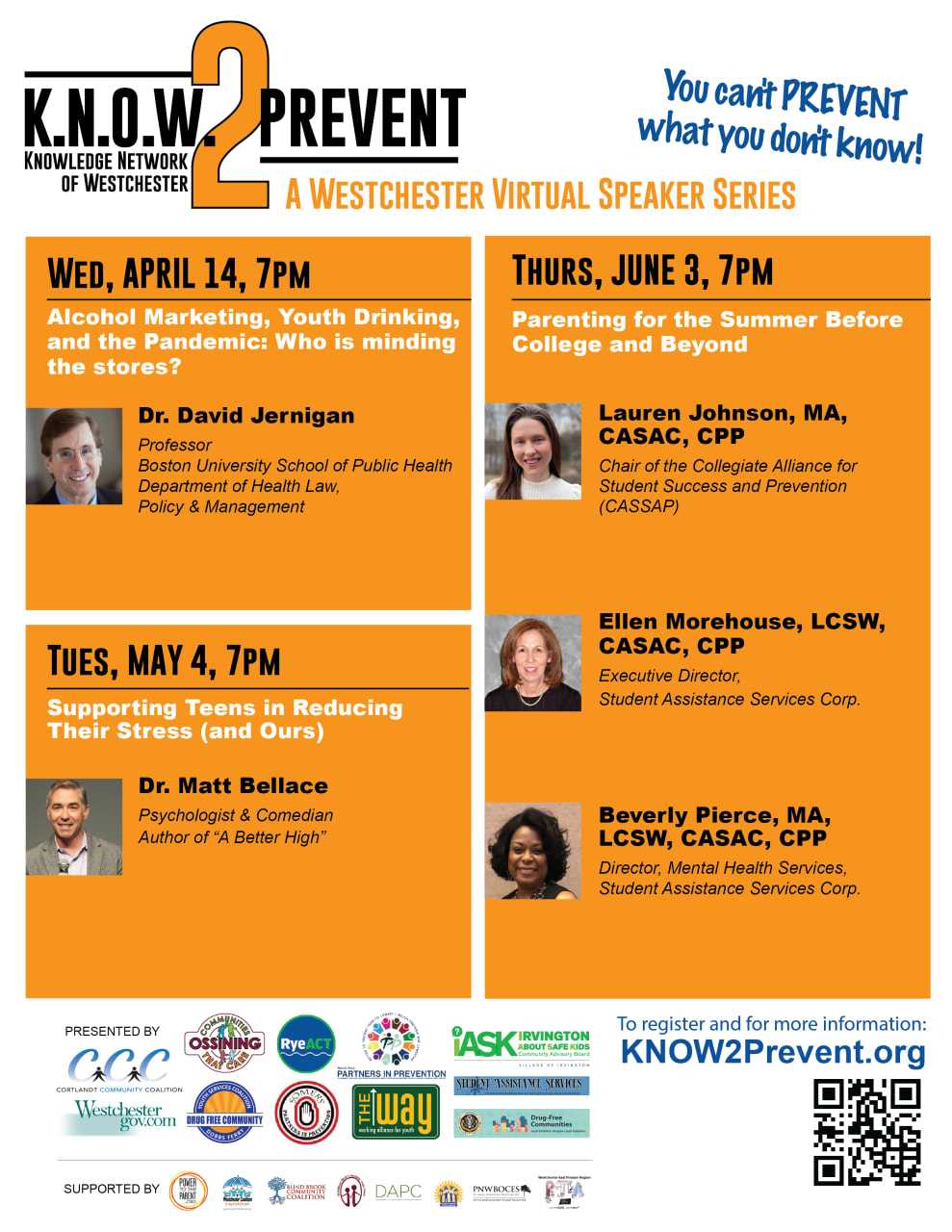 K.N.O.W. 2 Prevent Offers Free Virtual Presentations To Help Westchester Families