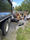 Motorcyclist Trapped Under Dump Truck In Maryland Crash Near School (DEVELOPING)