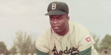 Jackie Robinson will be discussed Feb. 23 in the Bergenfield Library as part of a program about "the color line" in Major League Baseball in New Jersey and the United States.