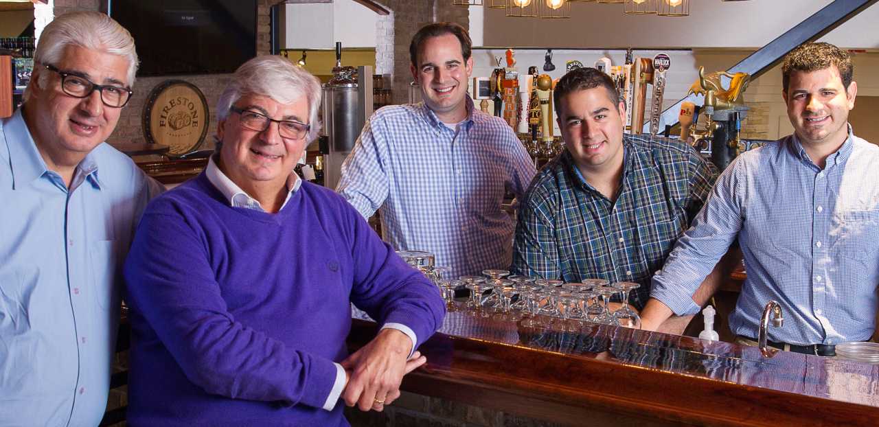 The DeCicco family, left to right: Joe Sr., John Sr., John, Jr. Joe, Jr., and Chris.