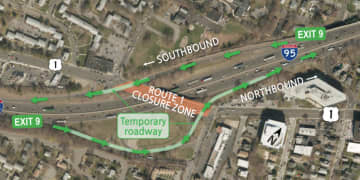 There will be lengthy delays this weekend as the Connecticut State Department of Transportation replaces the Route 1 bridge on I-95 in Stamford.