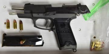 The handgun recovered by police in New Rochelle