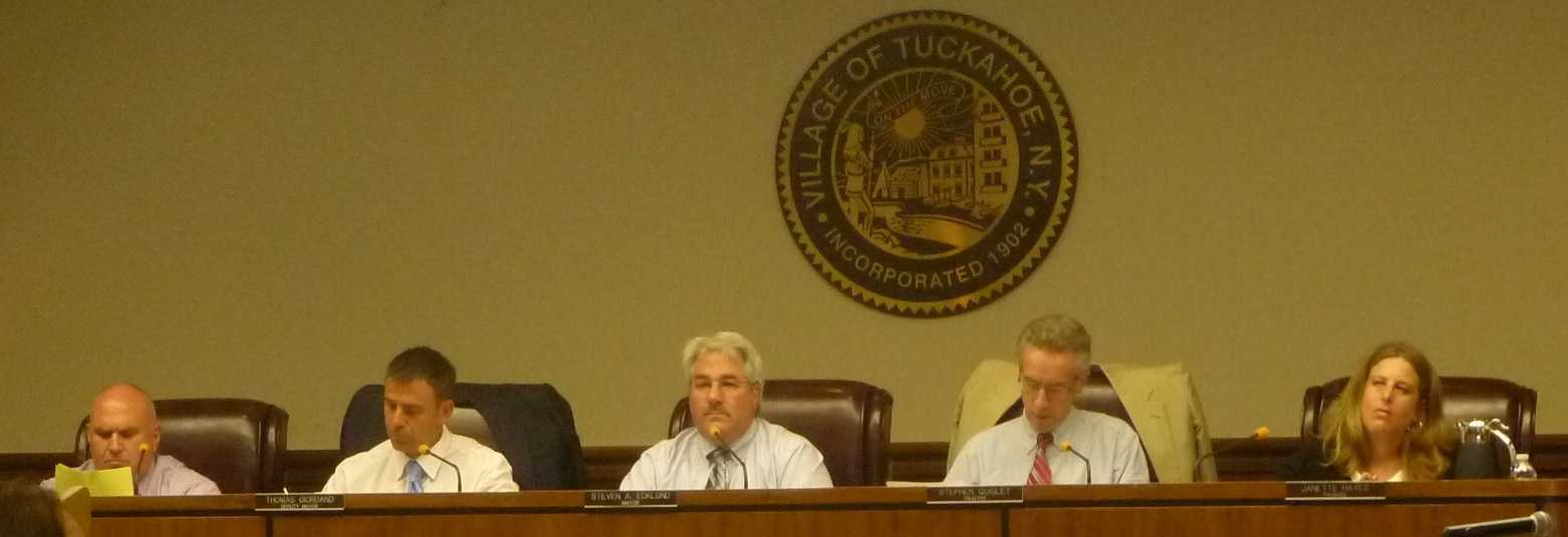 The Tuckahoe Board of Trustees voted down the proposed plastic bag ban.