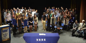 Hendrick Hudson High School inducts new members to its Math Honor Society. 