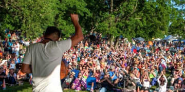 The Clearwater Festival draws a variety of big name musical acts.