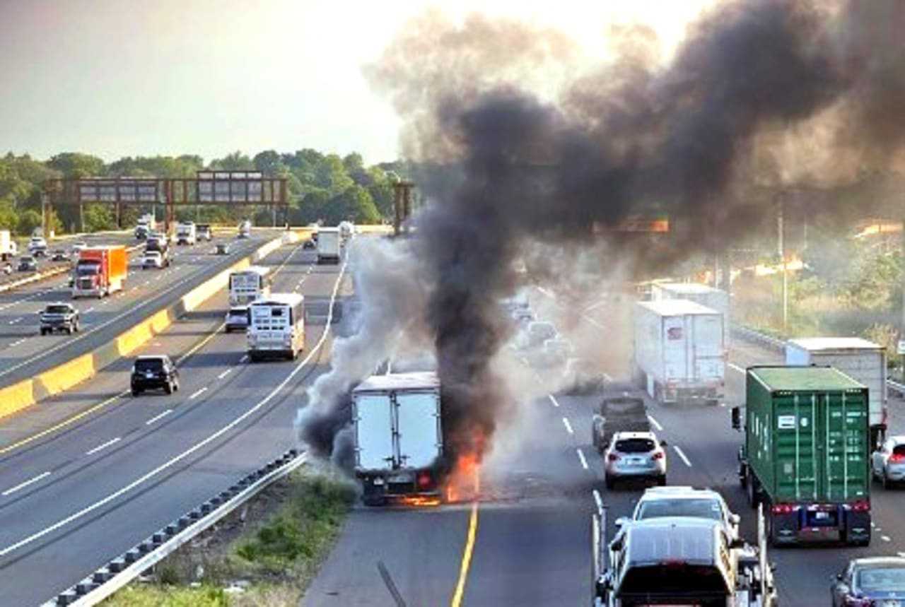 MORNING RUSH: Tractor-Trailer Fire Jams NJ Turnpike Rush Into NYC