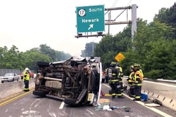 Driver Of Van In Route 46 Rollover Crash Charged With DWI