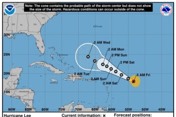 New Monster Storm Update: Forecast Models Take Major Hurricane Lee Along East Coast