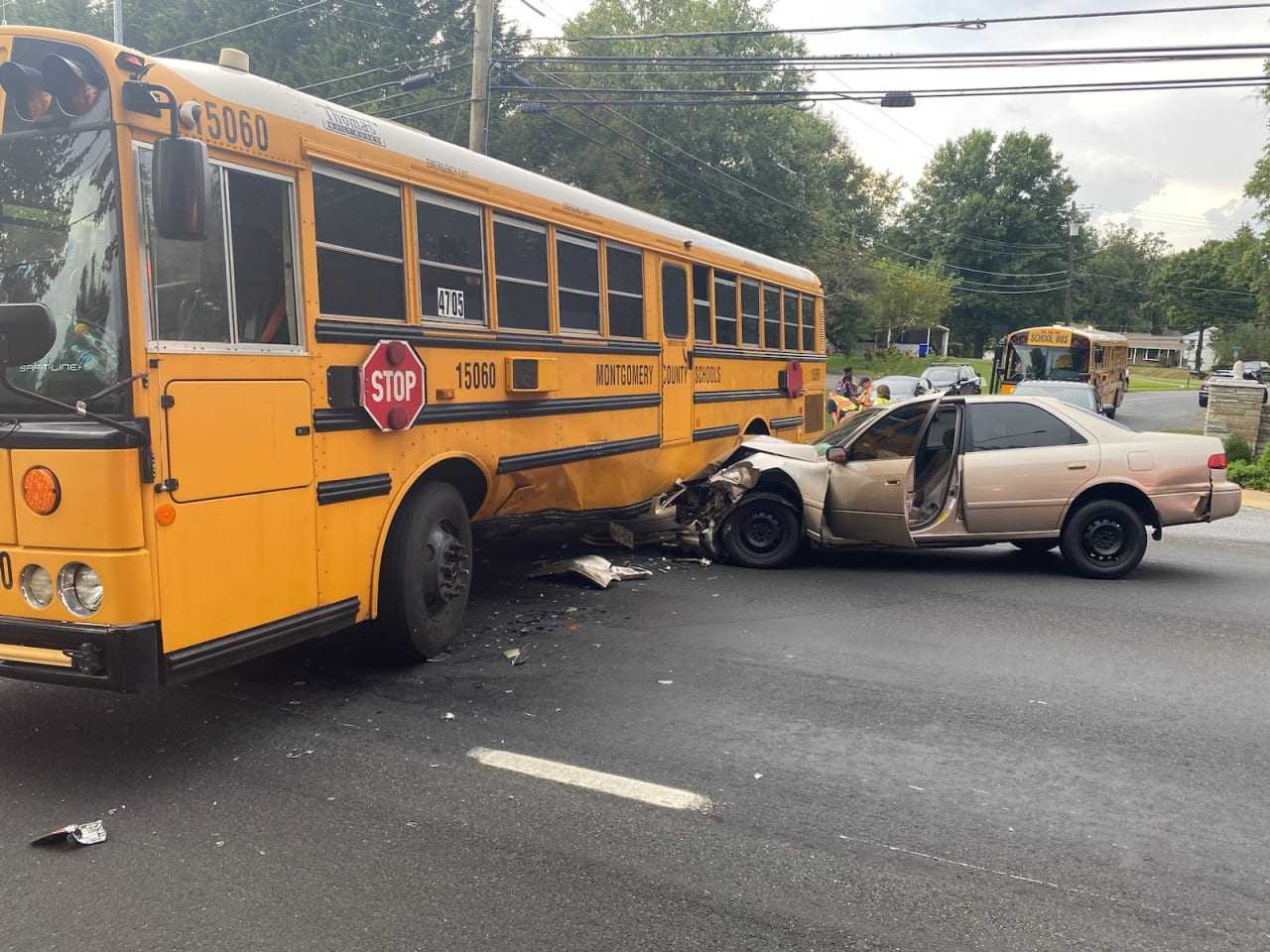 Again? Second School Bus Involved In Crash That Left Three Hospitalized In Maryland