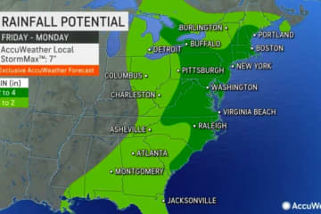 Weekend Storms To Slam East Coast With Heavy Rain, 50 MPH Winds