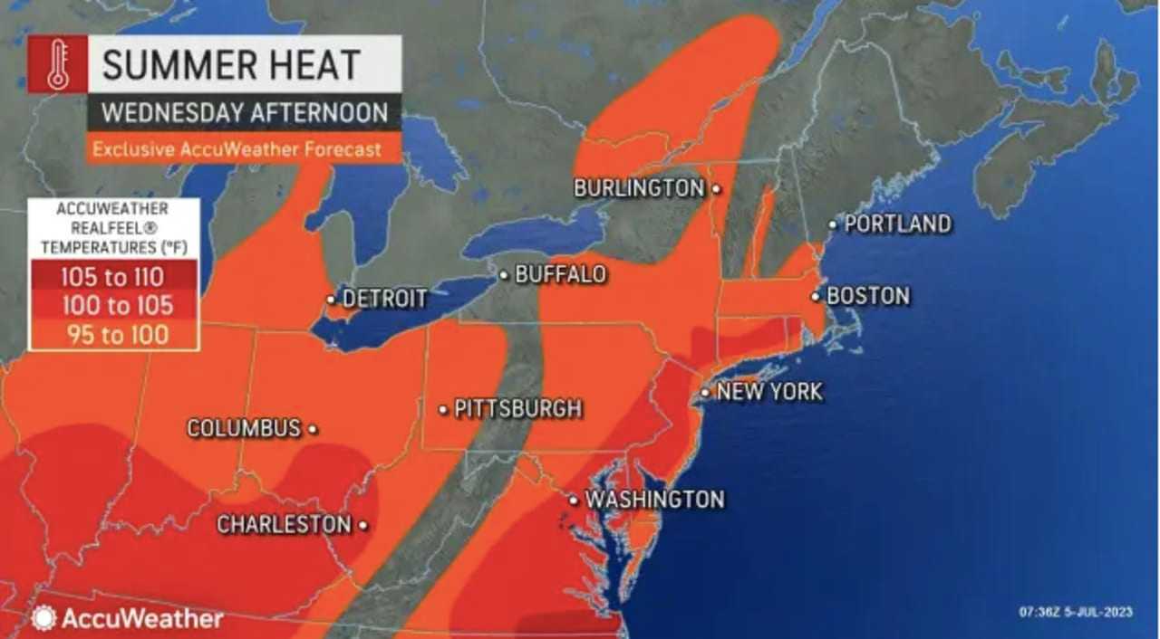 HEATWAVE? Temps Could Feel As Hot As 105 Degrees Across East Coast This Week