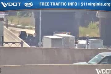 Tractor Trailer Crashes On I-95 In Fairfax County