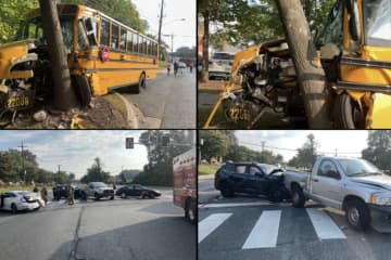 School Bus Crash Leaves Three With Injuries In Montgomery County
