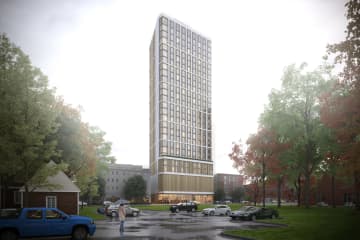 Work Begins On 27-Story Apartment Tower In Downtown New Rochelle