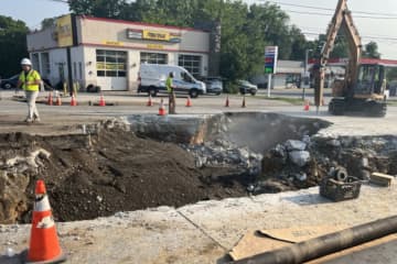 Large Sinkhole Reroutes Traffic On Route 202 In Montco: Authorities