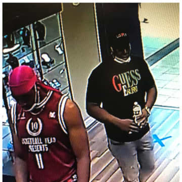 Two men are wanted for allegedly stealing thousands of dollars worth of jewelry at the Connecticut Post Mall.