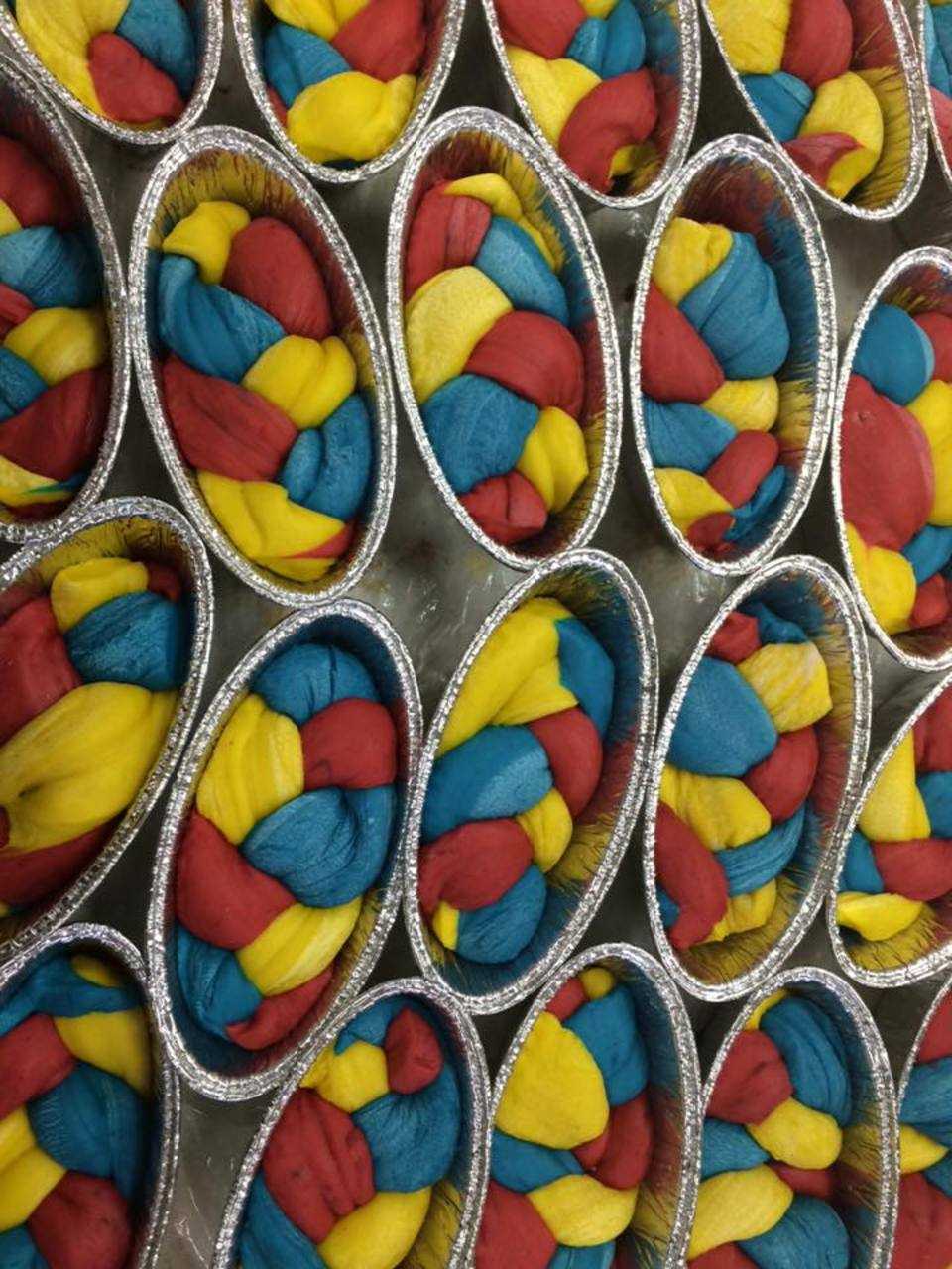 Playdough challah by The Challah Fairy, who sells in Teaneck and Englewood.