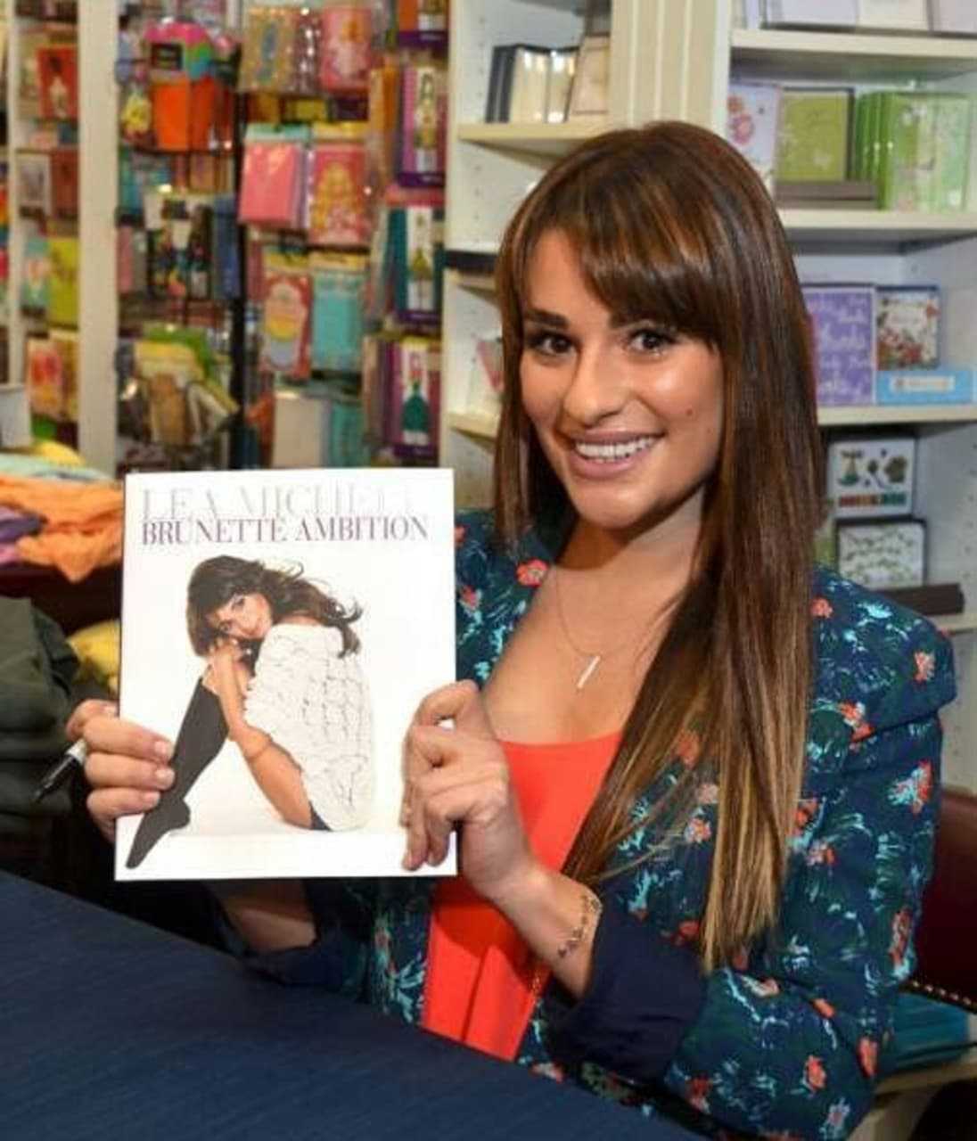 Actress Lea Michele came to Books & Greetings in Northvale this fall.