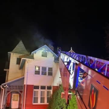 A Reading family has been displaced from their home after a roof fire damaged their 2 and a half story home late Monday night.