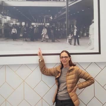 Denise Hamilton spotted herself in an archived photo hanging in Bergen Town Center.