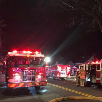 An 85-year-old woman was killed during a house fire in Rye.