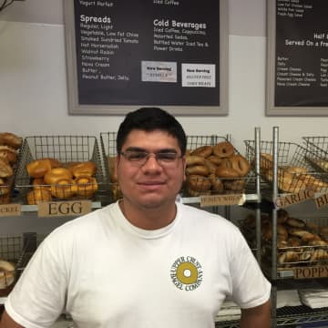 The Upper Crust Bagel Company in Old Greenwich is a finalist in the DVlicious bagel poll.