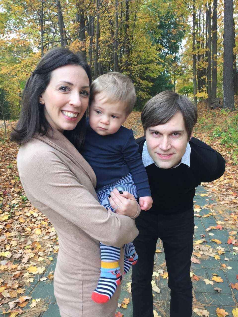 Nina Isabella and Shawn Christensen with their son, the inspiration behind Nina’s Nursery Boxes.