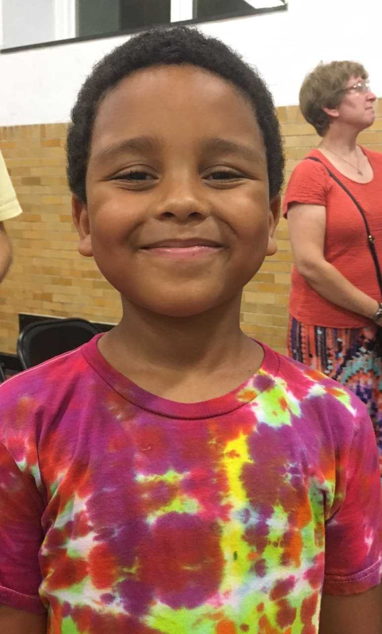Kenneth Miller of Newtown is all smiles after meeting U.S. Sen. Chris Murphy last summer at Edmond Town Hall in Newtown. Kenneth was named as a winner in the senator's MLK essay contest.