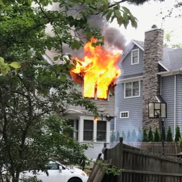 A second-alarm fire left a Teaneck home uninhabitable Wednesday, authorities said.