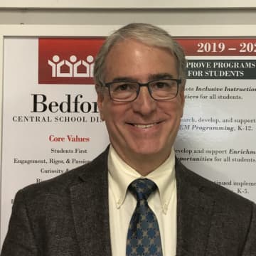Dr. Joel Adelberg is the new superintendent of schools at Bedford Central School District.