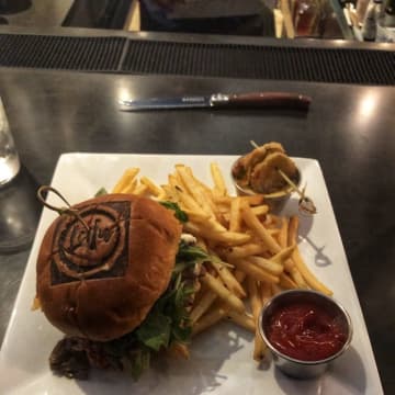 One of the burgers served at Leilu