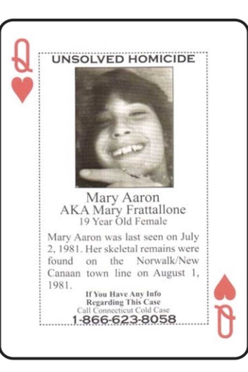 Mary Aaron is one of the unsolved murder victims included in the new cold case playing cards distributed to inmates.