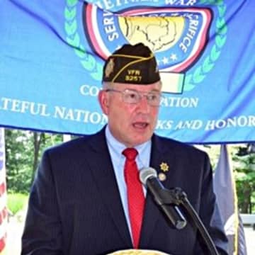 Ret. U.S. Army Brigadier General Donald Blaine Smith spoke to over 200 at recent commemoration of the Vietnam War.