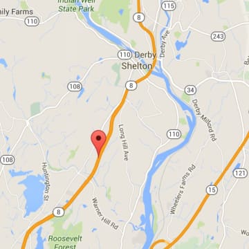 Traffic jams are reported Wednesday afternoon along northbound Route 8 from the Merritt Parkway up to Shelton.