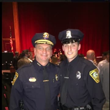 Chief Thomas Kulhawik, left, and Officer Keith Terreso
