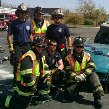 The team of Capt. Keith Rosazza, Lt. Phil Cursillo and firefighters Dane Policastro, Steve Scanapico, Ryan Andersen and Chris Vella.