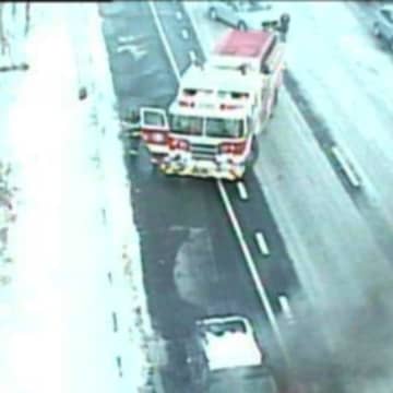 Greenwich Fire Department responded to a car fire on Interstate 95 on Sunday afternoon.