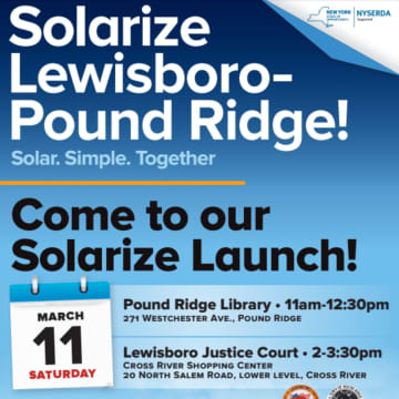 Solarize Lewisboro-Pound Ridge is launching.