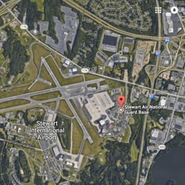 Stewart Air National Guard Base is located near the junction of I-87 and I-84 in Newburgh in Orange County.