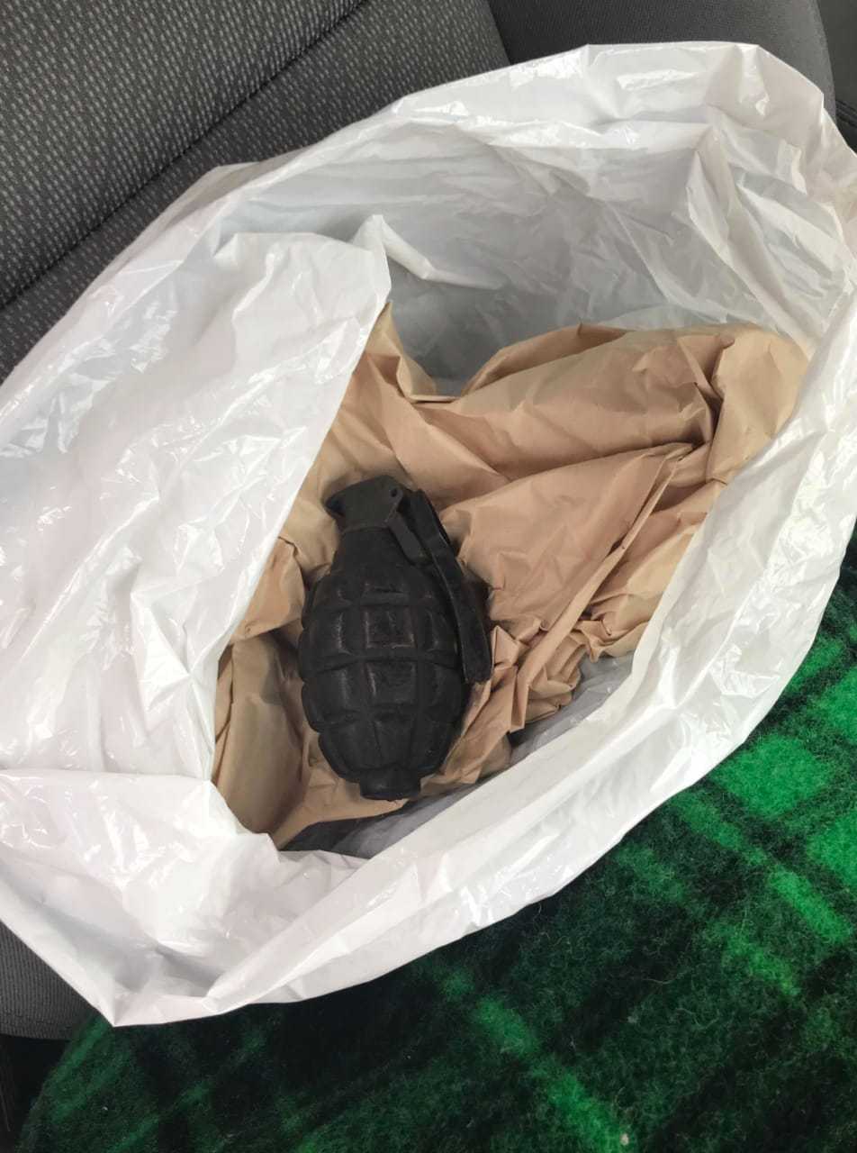 A woman found a grenade in Ossining while she was going through her grandfather's personal items.